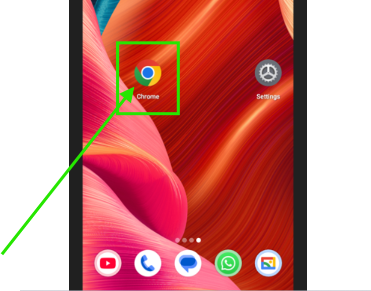 Open Google Chrome on Android
