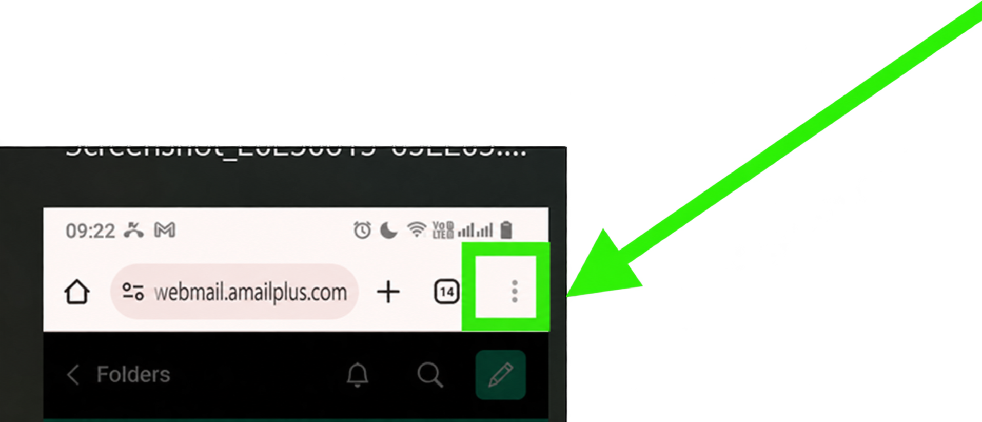 Chrome three-dot menu highlighted